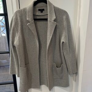 J. Crew Heather Gray Open Cardigan